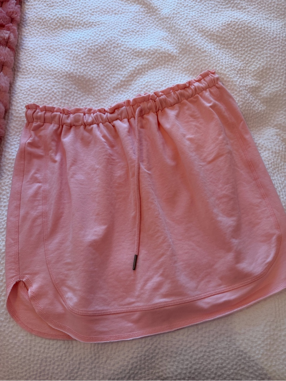 sundays pastel pink drawstring skirt